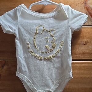 Disney White Pooh Vintage Onsie